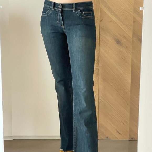 The real Y2K! Vintage Elie Tahari Nicola low rise jeans, NWOT, 0